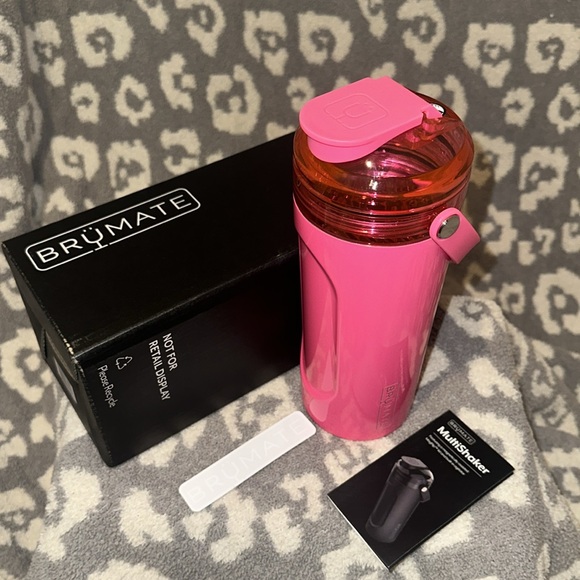 BrüMate MultiShaker 26oz Tumbler in Neon Pink 😍 New 🆕 & Never Used - Picture 8 of 17